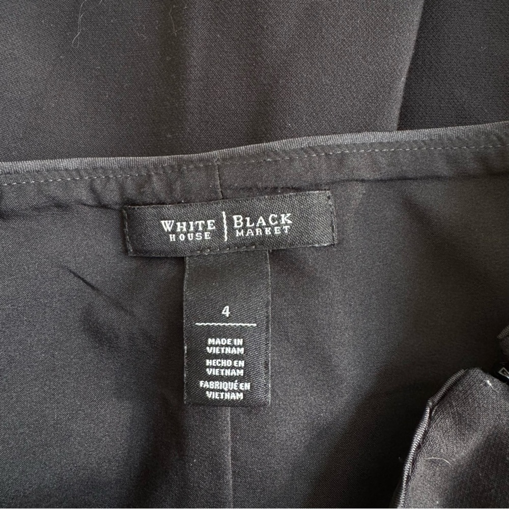 White House Black Market Black A-Line Mini Skirt - Picture 12 of 14